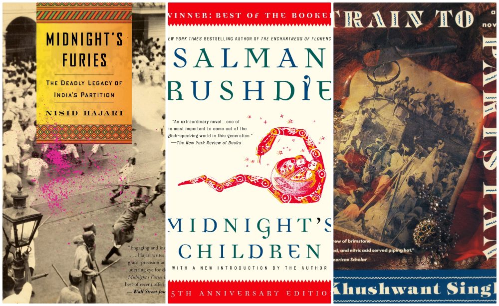 The covers of (left to right) &quot;Midnight's Furies,&quot; by Nisid Hajari, &quot;Midnight's Children,&quot; by Salman Rushdie and &quot;Train To Pakistan,&quot; by Khushwant Singh. (Courtesy of the publishers)