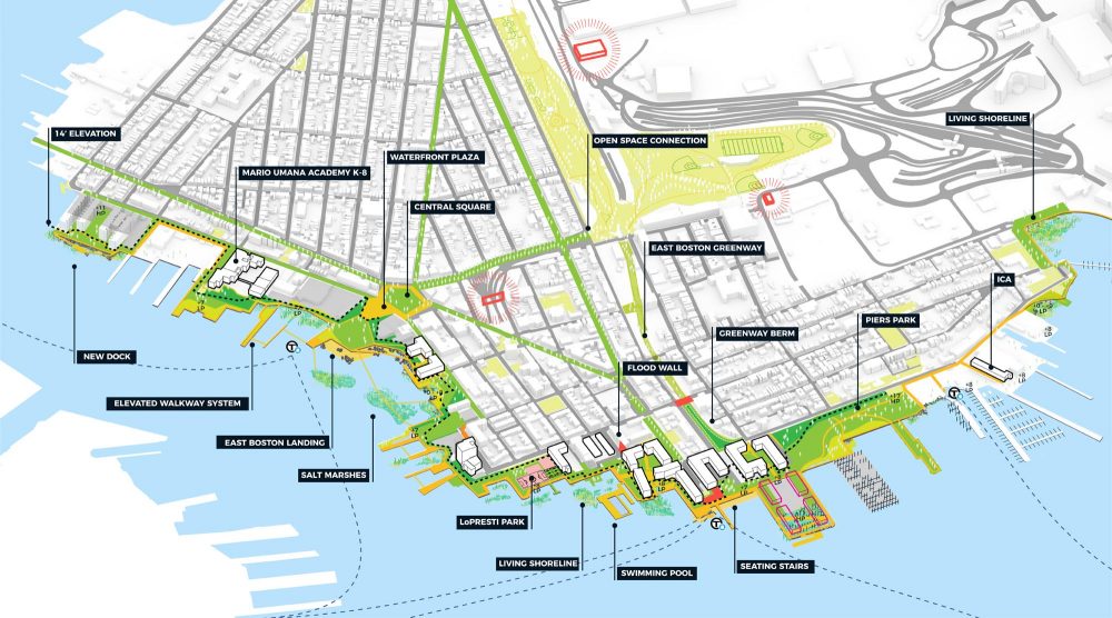 Kleinfelder-Stoss draft design as part of the Boston's Climate Ready East Boston project (Courtesy Kleinfelder-Stoss)