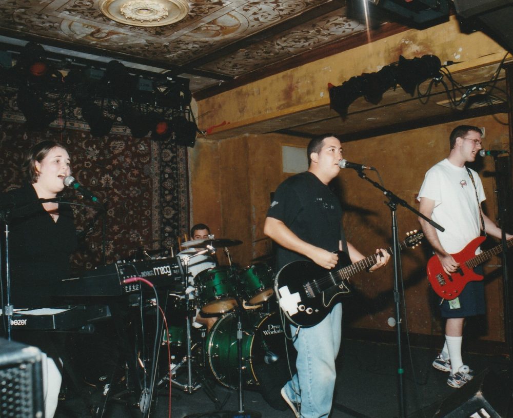 Mike Patton, middle, with his band The Robinsons at House of Blue New Orleans in 2002. Mike's written over 30 songs about baseball and he doesn't plan on stopping. (Courtesy Mike Patton)