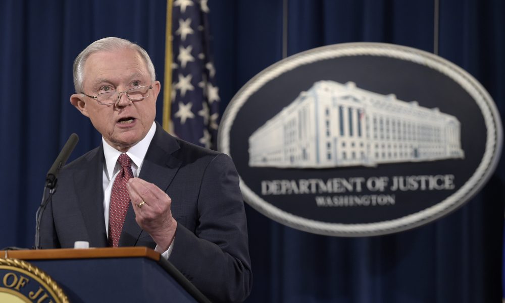 Attorney General Jeff Sessions speaks during a news conference at the Justice Department in Washington, Tuesday, Sept. 5, 2017, on President Barack Obama's Deferred Action for Childhood Arrivals, or DACA program, which has provided nearly 800,000 young immigrants a reprieve from deportation and the ability to work legally in the United States. (Susan Walsh/AP)
