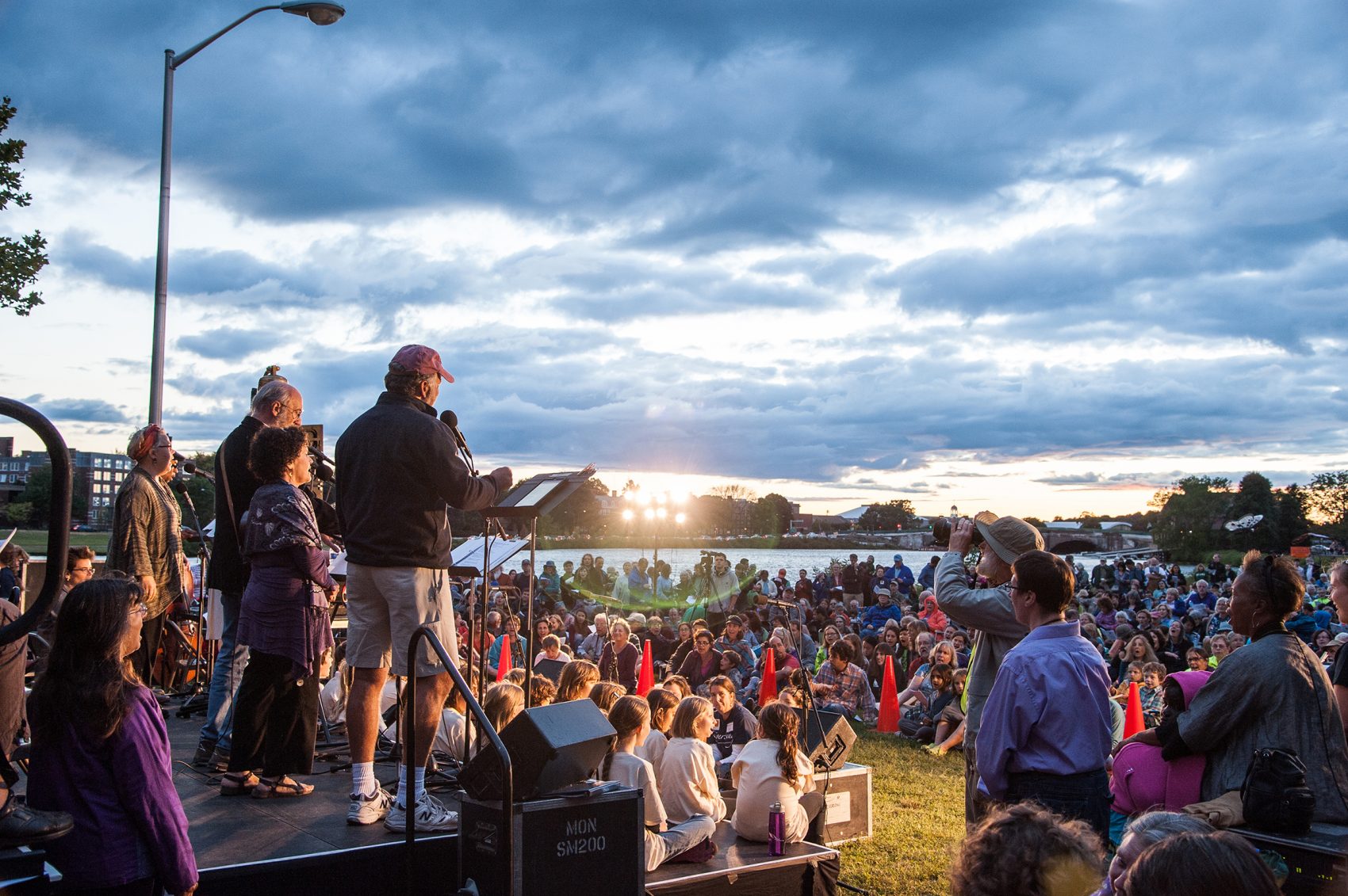 The crowd at RiverSing in 2013. (Courtesy Revels)