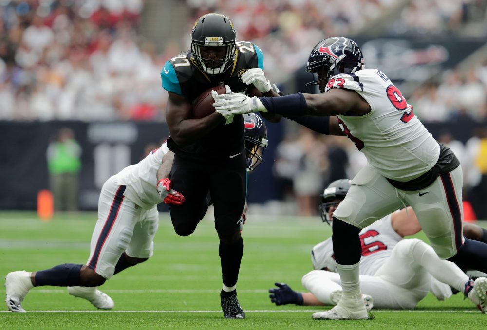 Jacksonville Jaguars rookie Leonard Fournette is just one of the NFL running backs who put up big numbers in Week 1. (Tim Warner/Getty Images)