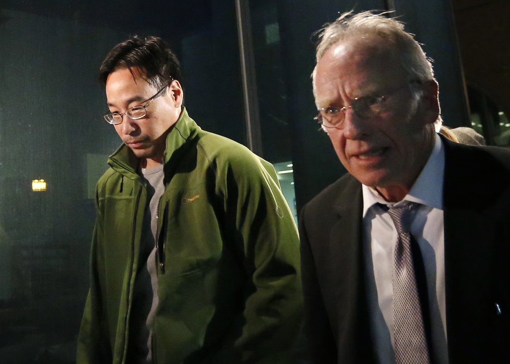 Glenn Chin, left, who was the supervisory pharmacist at the now-closed New England Compounding Center in Framingham is heading to trial. (Elise Amendola/AP)