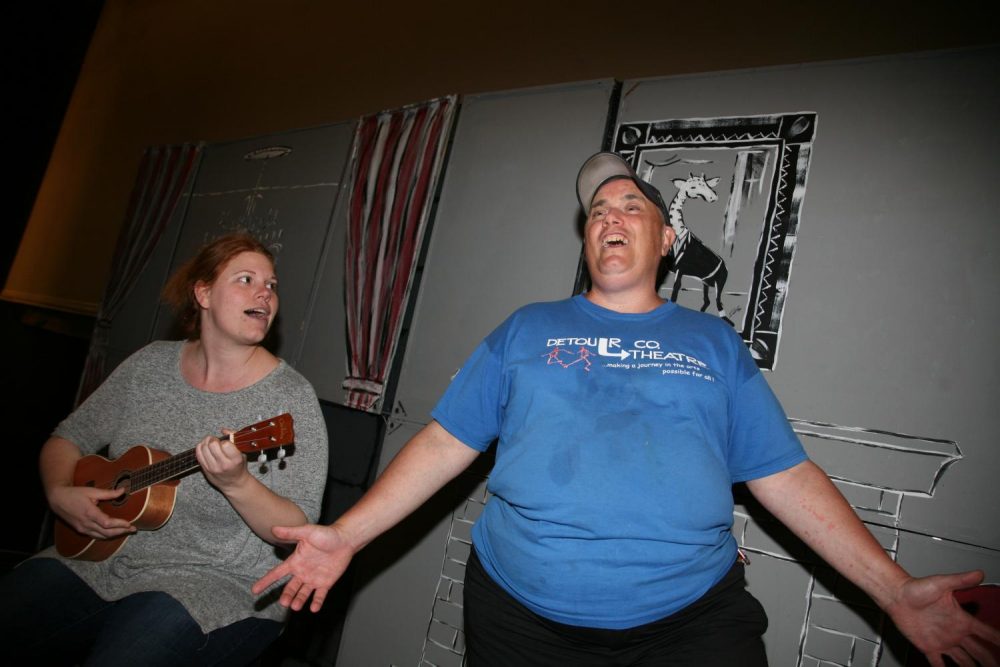 Twice a year, Detour Theatre Company puts on professional musicals - with a cast made up of people with disabilities or other issues that would leave them locked out of traditional theater. (Stina Sieg/KJZZ)