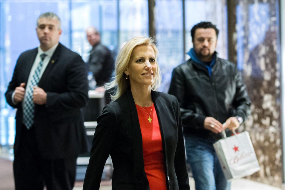 American radio talk show host Laura Ingraham arrives for a meeting with then-President-elect Trump at Trump Tower on Dec. 6, 2016 in New York. (Eduardo Munoz Alvarez/AFP/Getty Images)