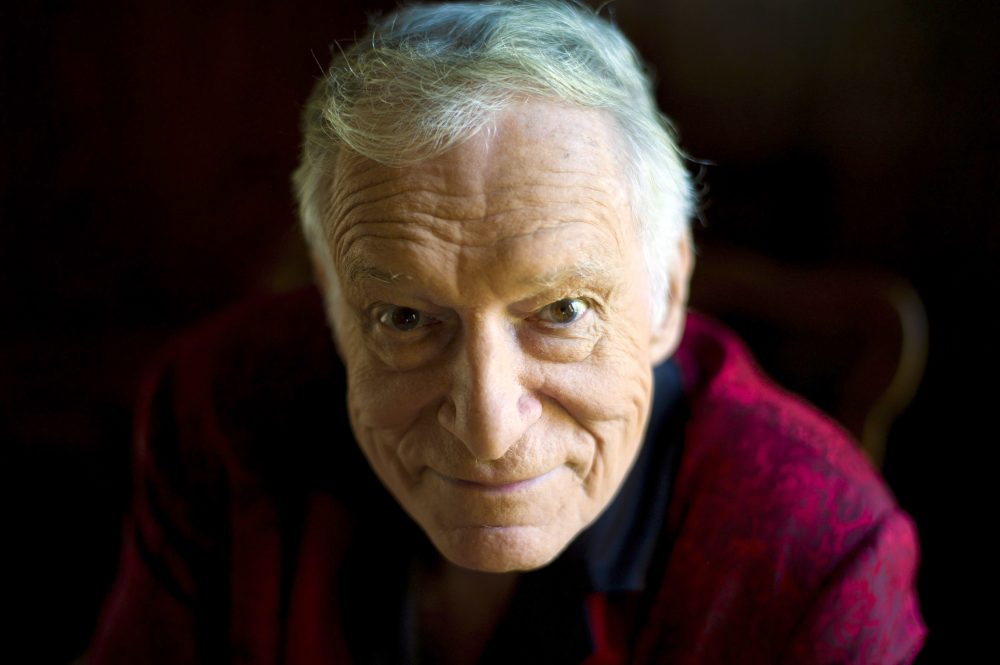 This Oct. 13, 2011 file photo shows American magazine publisher, founder and chief creative officer of Playboy Enterprises, Hugh Hefner, at his home at the Playboy Mansion in Beverly Hills, Calif. (Kristian Dowling/AP)