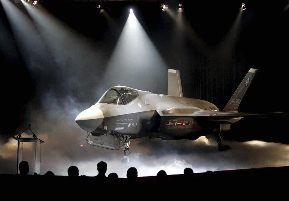 In this July 7, 2006, file photo, the Lockheed Martin F-35 Joint Strike Fighter is shown after it was unveiled in a ceremony in Fort Worth, Texas. (LM Otero/AP)