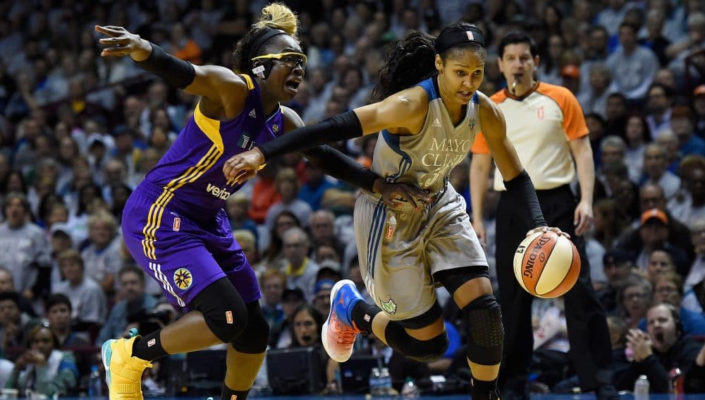 The WNBA has seen two consecutive Finals showdowns between two Western Conference teams: the Los Angeles Sparks and the Minnesota Lynx. (Hannah Foslien/Getty Images)