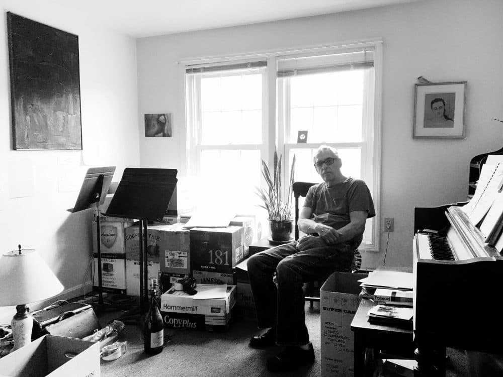 Richard Alan White, in his Milford, N.H., apartment, where he completed his opera &quot;Hester.&quot; (Courtesy Rebecca White)