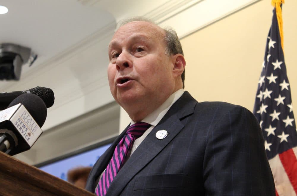 Senate President Stanley Rosenberg said the &quot;major thrusts&quot; of the Senate cost containment bill &quot;were to try to guarantee access, maintain or improve quality, bring down cost, and maintain or improve outcomes.&quot; (Sam Doran/SHNS)