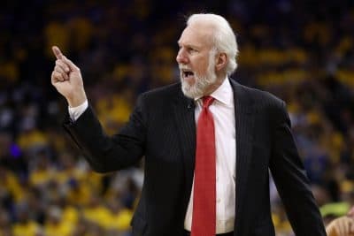 Spurs Head Coach Gregg Popovich spoke out against President Trump when the president wrongly criticized his predecessors. (Ezra Shaw/Getty Images)