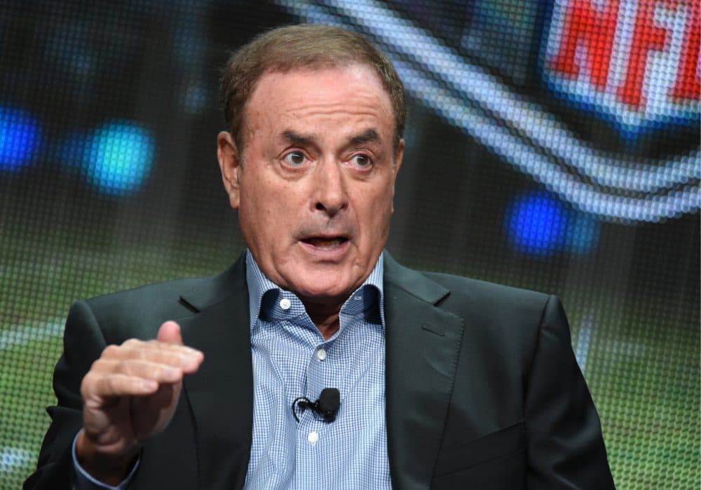 Al Michaels participates in the &quot;Monday Night Football&quot; panel at the The NBCUniversal Television Critics Association Summer Tour at the Beverly Hilton Hotel on Thursday, Aug. 13, 2015, in Beverly Hills, Calif. (Photo by Richard Shotwell/Invision/AP)