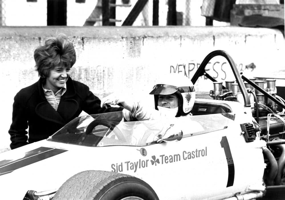 Marion and Brian Redman at Oulton Park. (Brian Redman Collection)