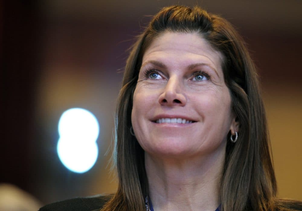 FILE - In this Feb. 12, 2011, file photo, then-Rep. Mary Bono, R-Calif., listens at the Conservative Political Action Conference (CPAC) in Washington. One current and three former female members of Congress tell The Associated Press they have been sexually harassed or subjected to hostile sexual comments by their male colleagues while serving in the House. For years Bono endured the increasingly suggestive comments from a fellow lawmaker in the House. But when the congressman approached her on the House floor and told her hed been thinking about her in the shower, shed had enough. (AP Photo/Cliff Owen, File)