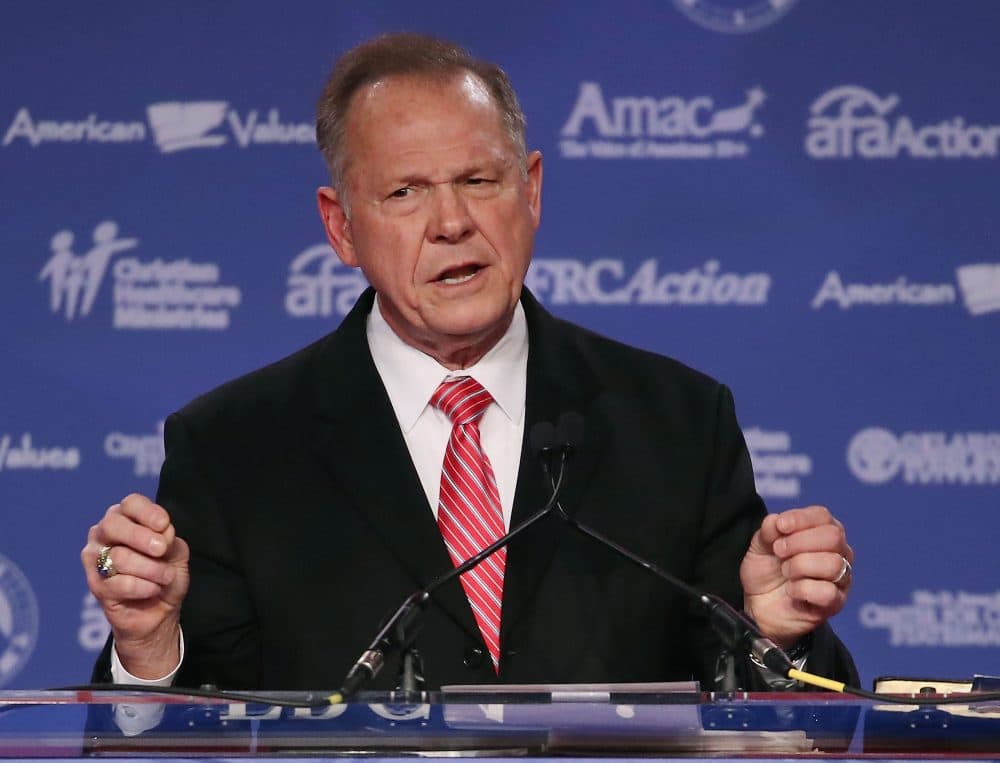 Roy Moore, GOP Senate candidate and former chief justice on the Alabama Supreme Court, speaks during the annual Family Research Council's Values Voter Summit at the Omni Shorham Hotel on Oct. 13, 2017 in Washington, D.C. (Mark Wilson/Getty Images)