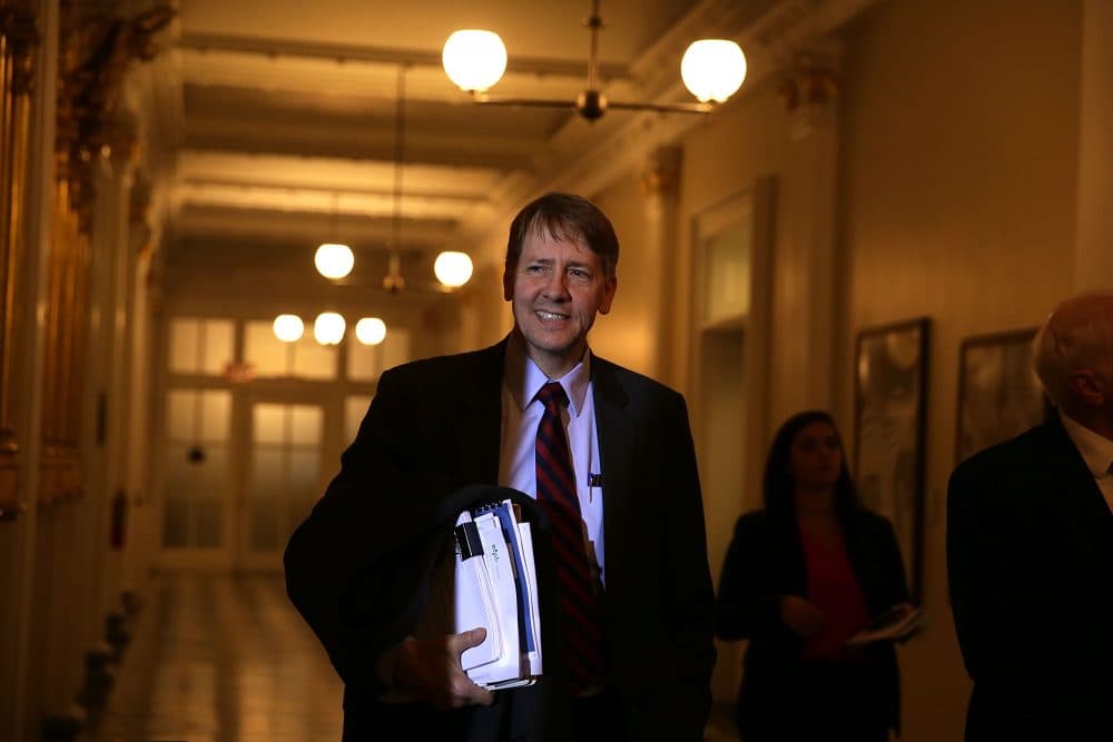 Consumer Financial Protection Bureau director Richard Cordray arrives at a meeting of the Financial Stability Oversight Council Nov. 16, 2016 at the Treasury Department in Washington, D.C. (Alex Wong/Getty Images)