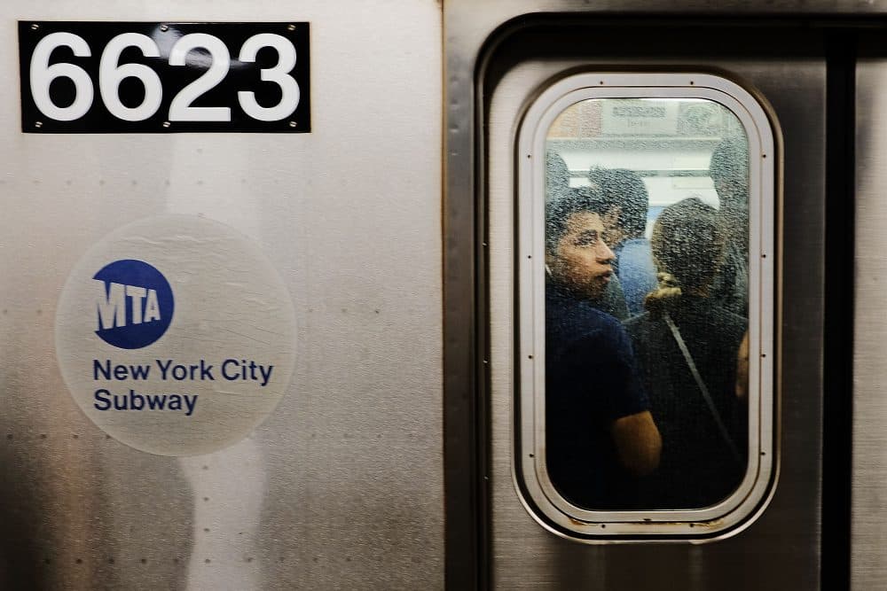 Passengers ride a Metropolitan Transportation Authority (MTA) subway on June 29, 2017 in New York City. (Spencer Platt/Getty Images)
