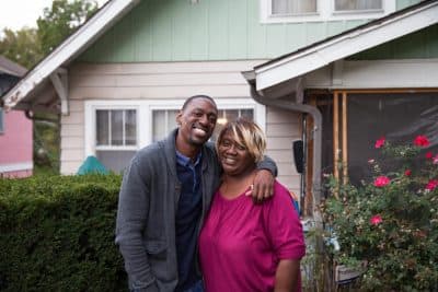 Lamonte McIntyre and his mother Rosie. (Dean Russell/Here & Now)