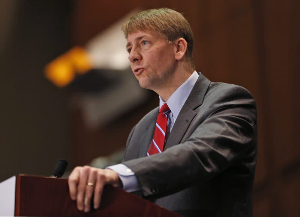 Consumer Financial Protection Bureau Director Richard Cordray has stepped down, but his appointed successor is facing opposition from President Trump, who has an appointee of his own.(Steve Helber/AP)