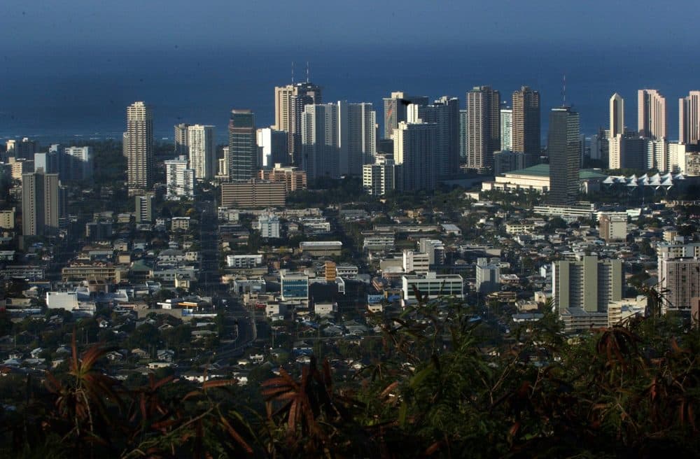 The skyline of Honolulu, Hawaii, is seen from Tantalus Mountain in 2005. (Lucy Pemoni/AP)