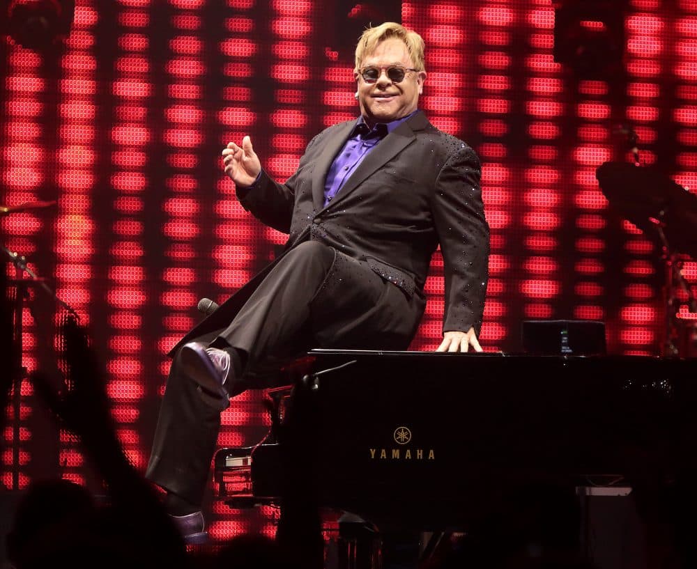 Elton John performs in concert during his Wonderful Crazy Night Tour at The Giant Center on Friday, Sept. 23, 2016, in Hershey, Pa. (Photo by Owen Sweeney/Invision/AP)