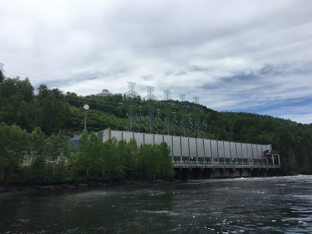 Betsiamites River dam in Quebec, Canada. (Courtesy NHPR)