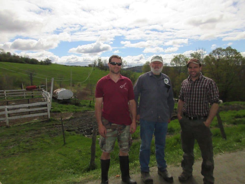 John Silloway, David Silloway and Paul Lambert all have a hand in running their family's farm. (Courtesy Silloway Farms)