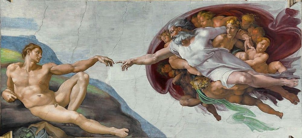 &quot;The Creation of Adam&quot; from the Sistine Chapel ceiling in the Vatican by Michelangelo Buonarroti, 1511-1512. (Wikimedia Commons/Public Domain)