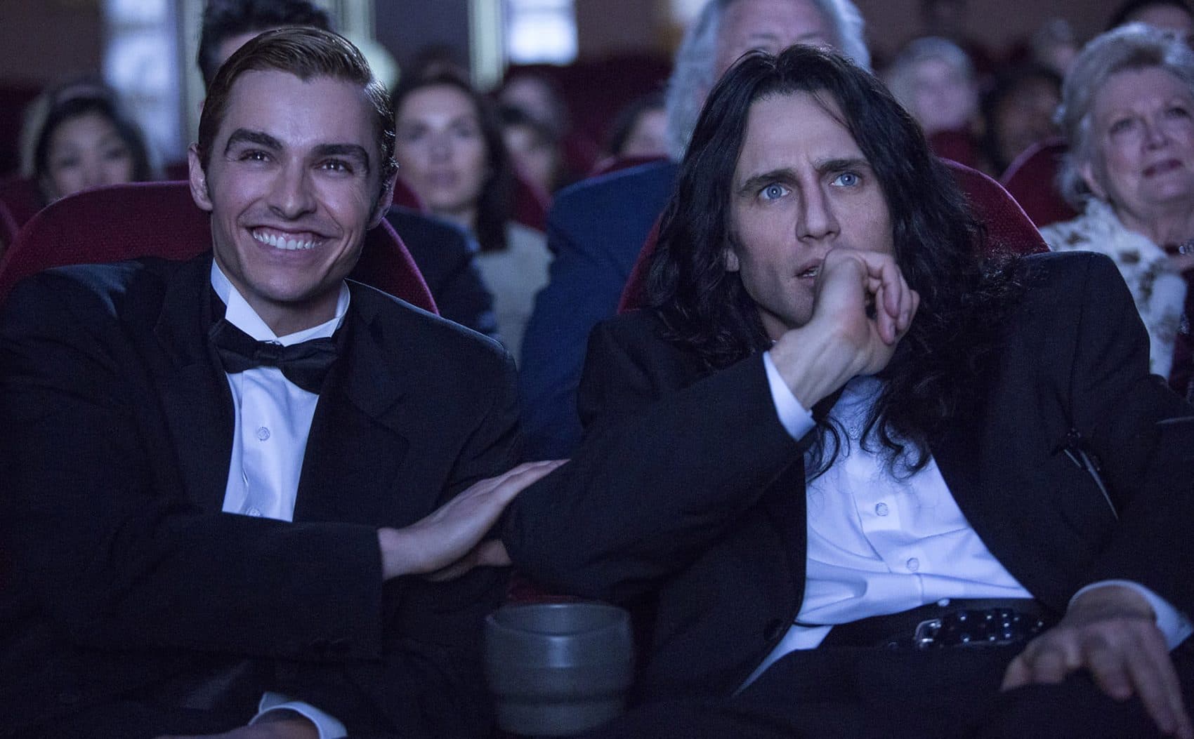 Dave and James Franco in &quot;The Disaster Artist.&quot; (Courtesy Justina Mintz/A24)
