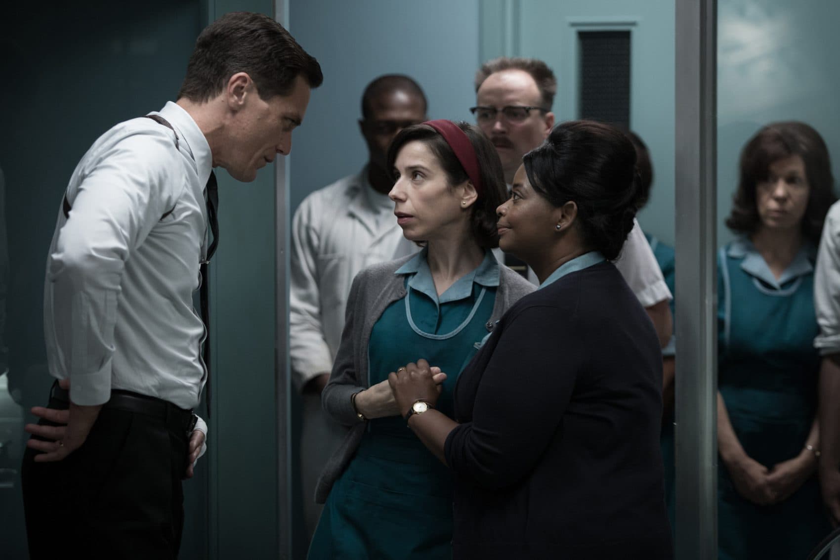 Michael Shannon, Sally Hawkins and Octavia Spencer in &quot;The Shape of Water.&quot; (Courtesy Kerry Hayes/Twentieth Century Fox)