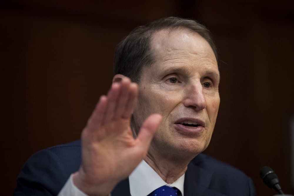 Sen. Ron Wyden (D-Ore.) speaks during a meeting about the GOP tax plan on Capitol Hill, Nov. 1, 2017 in Washington, D.C. (Drew Angerer/Getty Images)