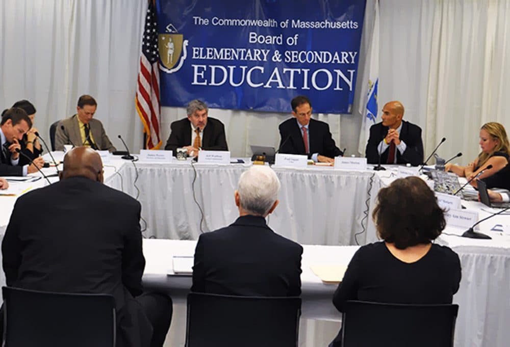 Members of the Massachusetts Board of Elementary and Secondary Education. (Courtesy of the department)