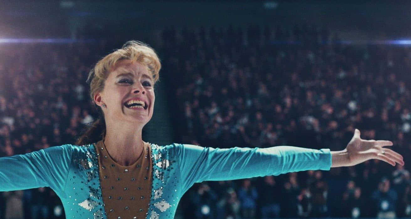 Tonya Harding, played by Margot Robbie, lands the triple axel in &quot;I, Tonya.&quot; (Courtesy NEON and 30West)