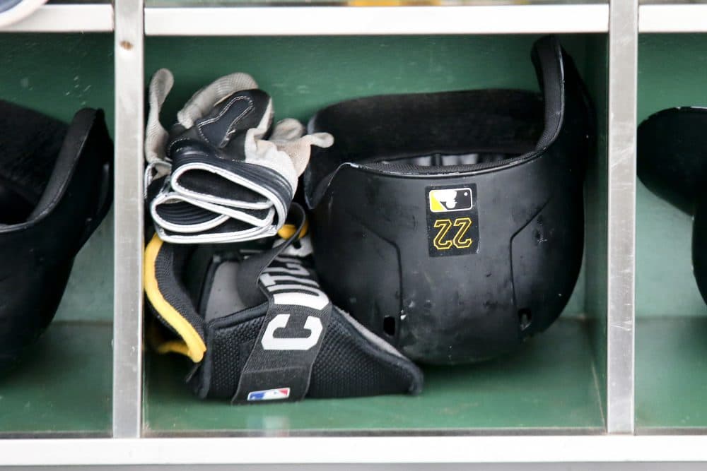 Stories about sports equipment...or, at least, equipment used by athletes. (Keith Srakocic/AP)