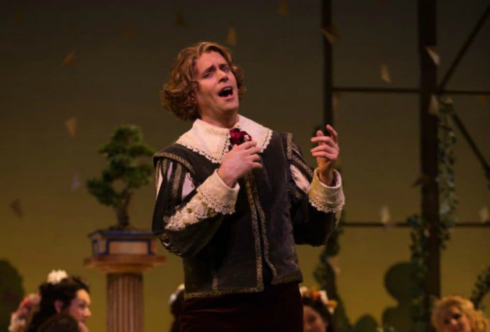 Paul Max Tipton in Odyssey Opera's production of &quot;Patience; or, Bunthorne's Bride.&quot; (Courtesy Kathy Wittman/Ball Square Films)