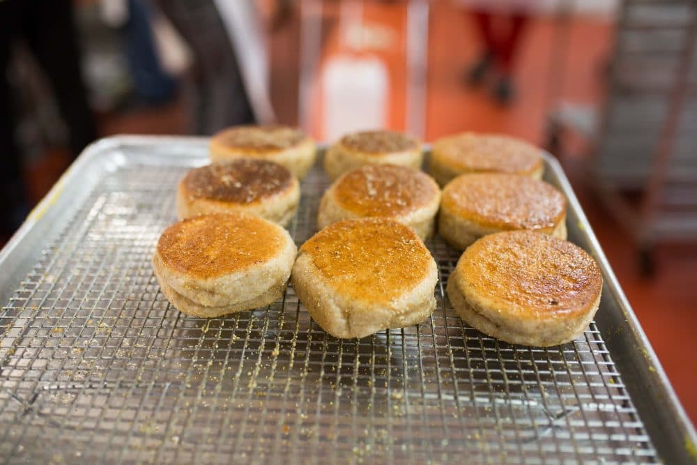 English muffins from Stone & Skillet. (Michelle K. Martin for Here & Now)