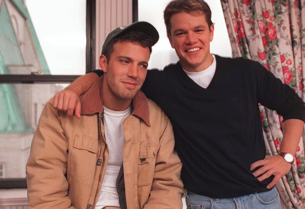 Actors Ben Affleck, 25, left, and Matt Damon, 27, pose during an interview in New York Nov. 22, 1997. (Yukio Gion/AP)