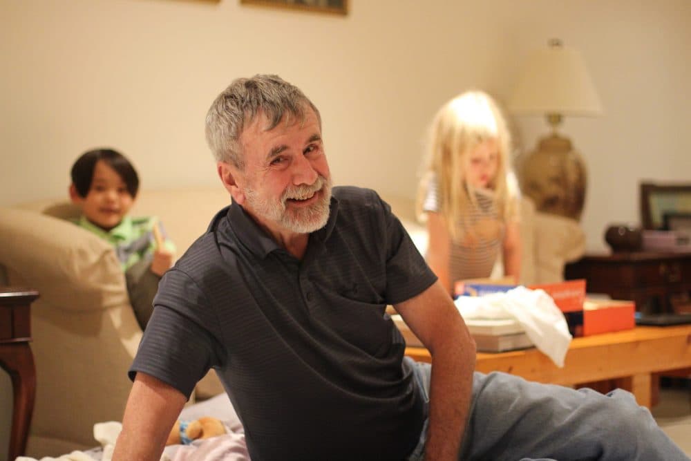 Neil Marshall, 71, navigated the complex choice among prostate cancer treatments with his family, including daughter Alicair Peltonen, who writes about the experience. (Alicair Peltonen for WBUR)