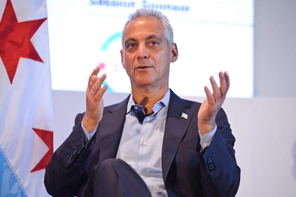 Chicago Mayor Rahm Emanuel attends the Leaders Sport Performance Summit at Soldier Field on June 27, 2017 in Chicago. (Timothy Hiatt/Getty Images for Leaders)