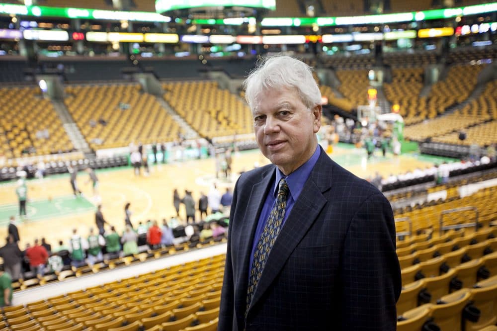 Globe sportswriter Bob Ryan is photographed at the TD Garden in Boston, MA on Wednesday, March 2, 2011. (Yoon S. Byun/Globe Staff)
