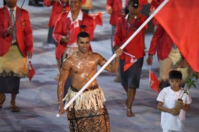 Tonga's flagbearer in the 2016 Olympic Games, Pita Taufatofua, took over the world during the opening ceremonies. (Olivier Morin/AFP/Getty Images)