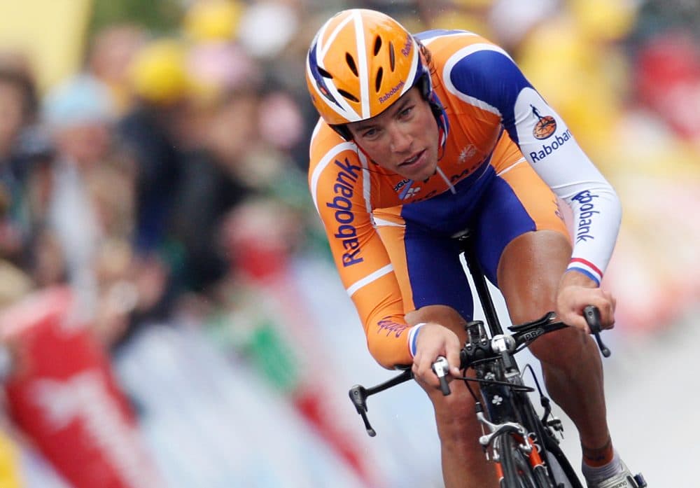 Thomas Dekker, pictured here during a 2007 Tour de France individual time trial, says his doping routine was relatively simple for a while. Self-injection, however, presented a different set of problems. (Joe Klamar/AFP/Getty Images)