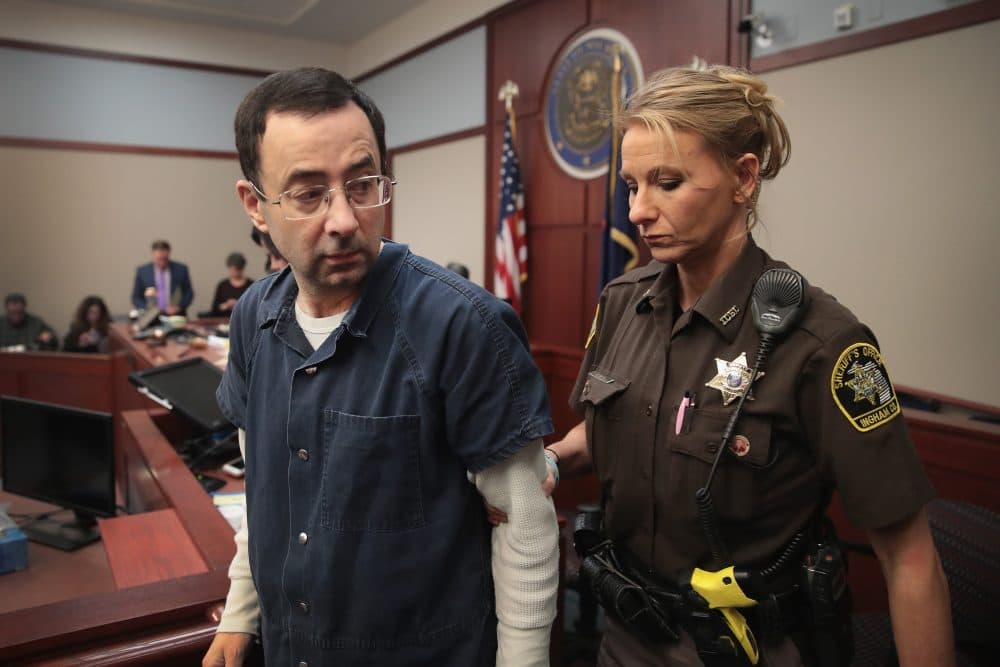 Larry Nassar, who has pleaded guilty to multiple counts of criminal sexual conduct, is expected to be sentenced early next week. (Scott Olson/Getty Images)