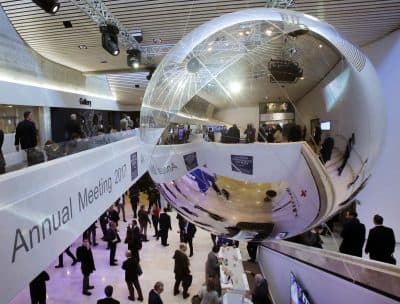 An inside view at the World Economic Forum in Davos, Switzerland, on Jan. 17, 2017. (Michel Euler/AP)