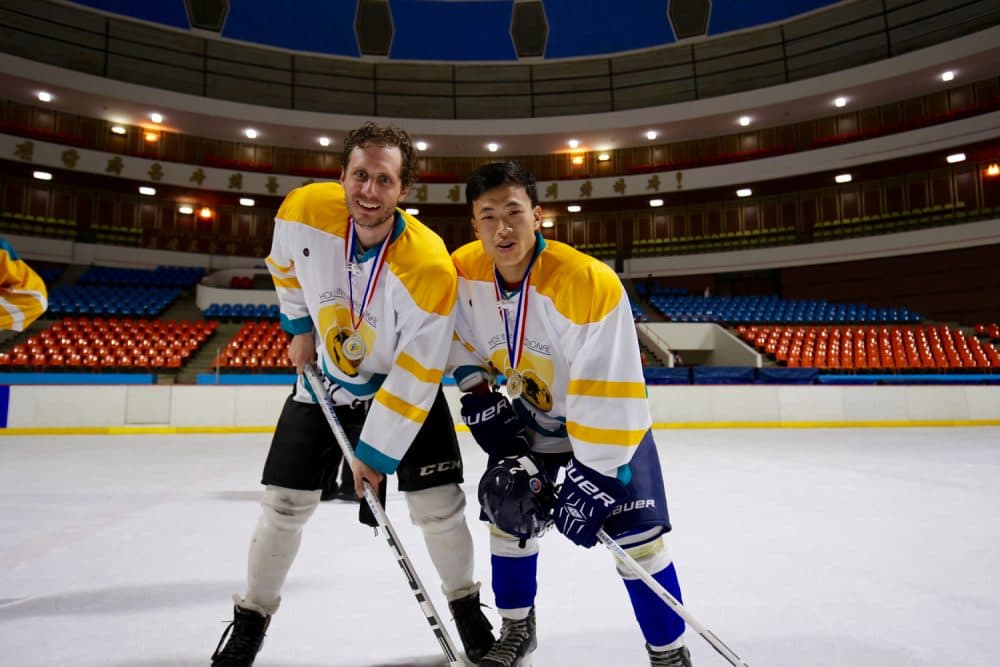 Alex Frecon traveled to North Korea to play the sport he loves, ice hockey. (Courtesy Alex Frecon)