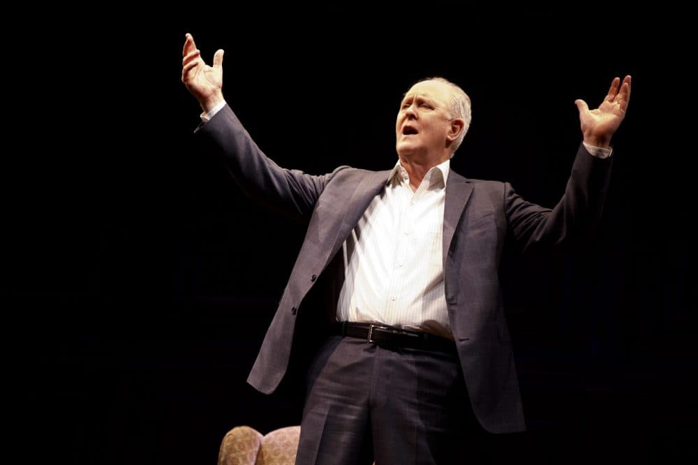 John Lithgow performing in his one-man show &quot;Stories By Heart.&quot; (Courtesy Joan Marcus)