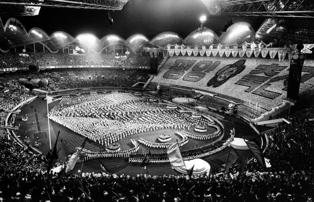 North Korea built the largest stadium in the world for the 1989 World Festival of Youth and Students. (Korean Central News Agency/Korea News Service via AP Images)