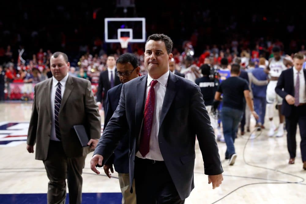 A widespread scandal has rocked the NCAA with the help of the FBI. Notable coaches like Rick Pitino and Sean Miller (pictured) have found themselves caught in the cross hairs. (Photo by Chris Coduto/Getty Images)