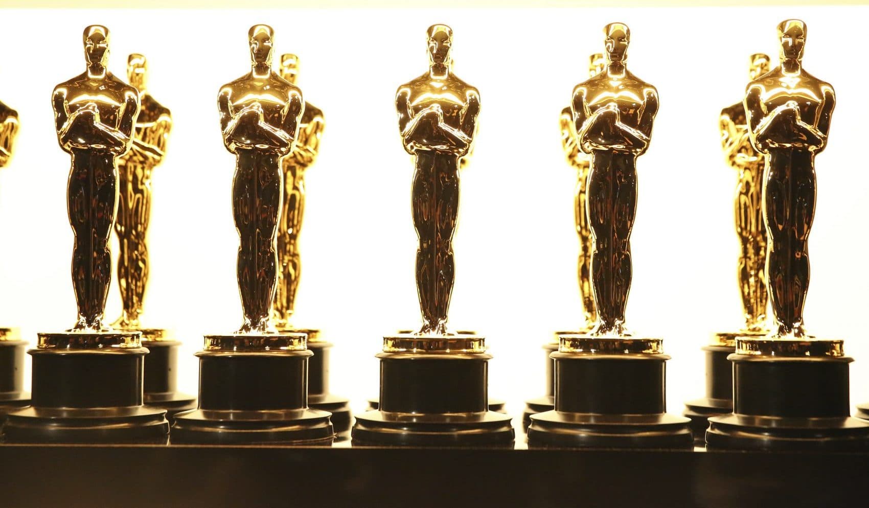 Oscar statuettes are seen backstage ahead of an Oscar ceremony. (Matt Sayles/Invision/AP)