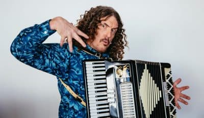 LOS ANGELES, CA. JANUARY 19-2017-Singer and musician &quot;Weird Al&quot; Yankovic poses for a portrait at his home in Los Angeles, California January 19, 2017.  Done with multiple exposures on one frame in the camera. (Photo by Brinson+Banks/FTWP)